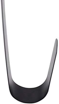 Sattiyrch 15" Wreath Hanger for Front Door,Sturdy Steel Wreath Door Hanger,Over The Door Hanger Hook (Black,1)