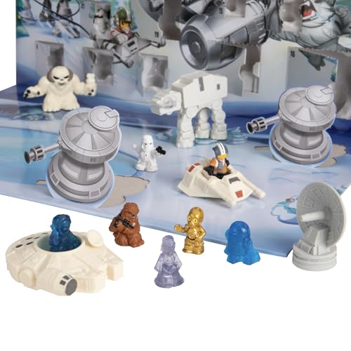 STAR WARS Advent Calendar, 24 Pieces Including Micro Figures & Vehicles, Countdown Calendar, Surprise Toys for Boys & Girls Ages 4+ ( Exclusive)