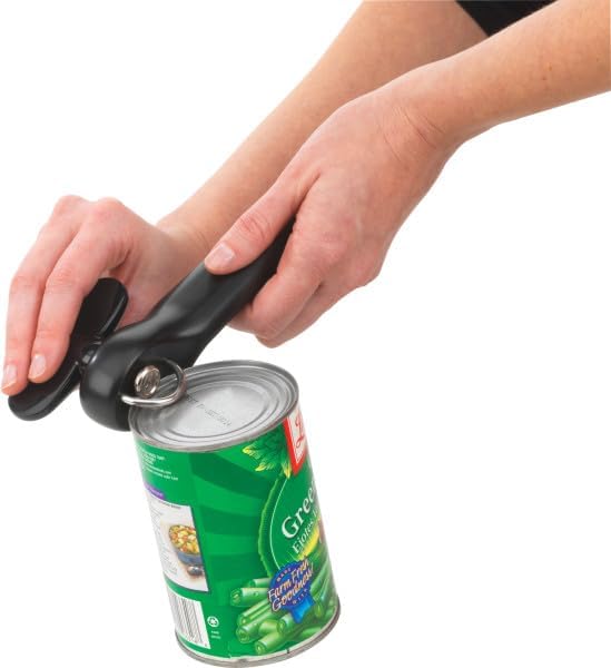 Good Cook Can Opener, Safe Cut Manual Can Opener, no Sharp Can Edges, Black