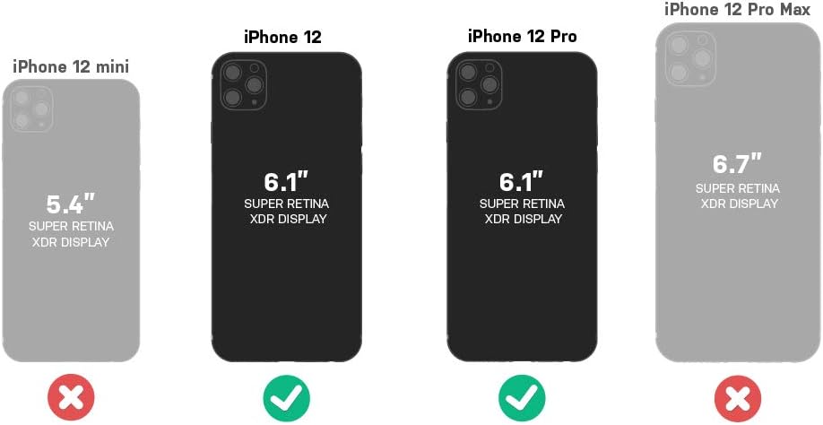 OtterBox iPhone 12 & iPhone 12 Pro Commuter Series Case - Black, Slim & Tough, Pocket-Friendly, with Port Protection