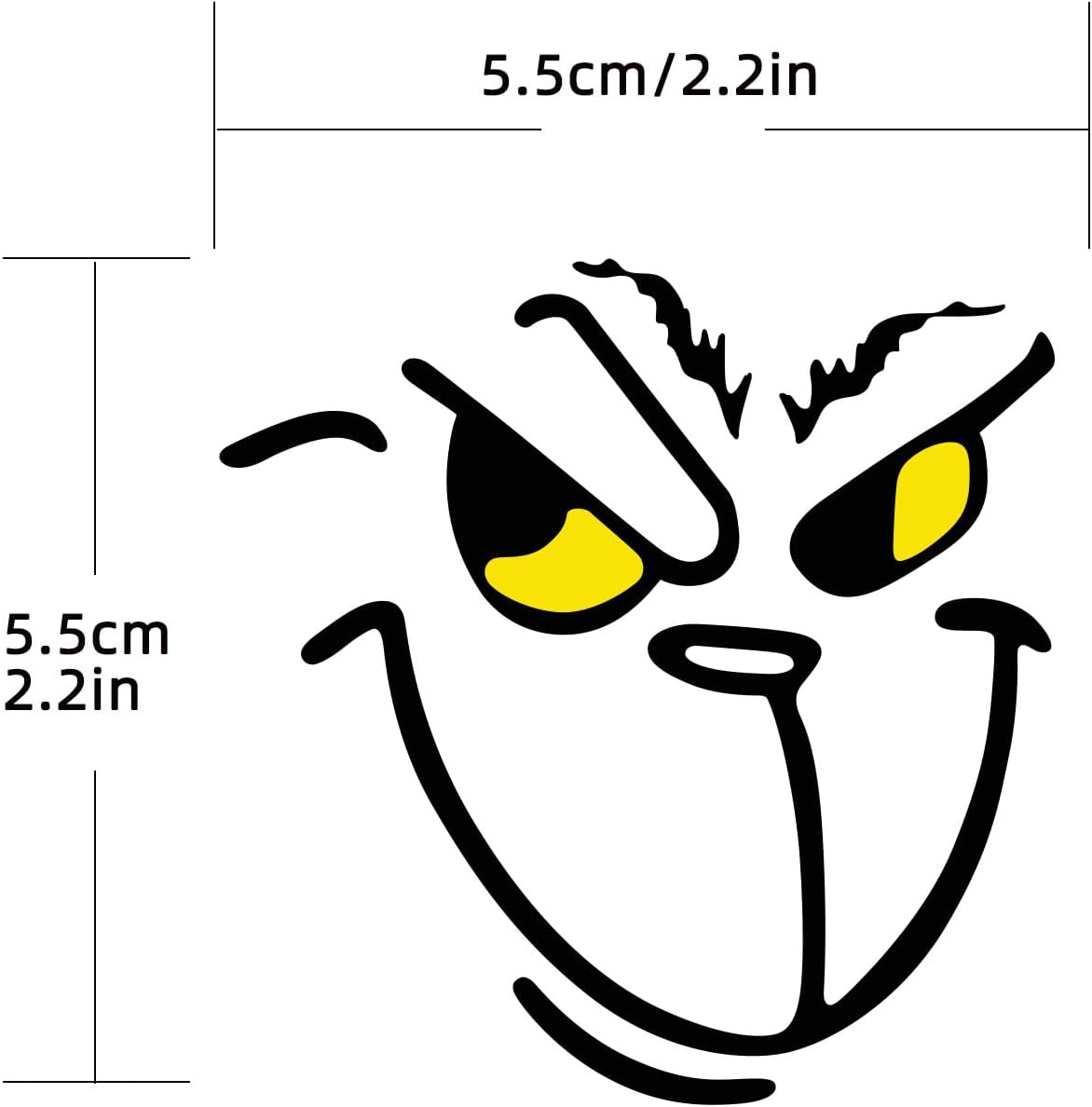 20 Pcs Christmas Ornament Vinyl Stickers - Ball DIY Face, Window, Party Waterproof Decoration - 2.2*2.2i