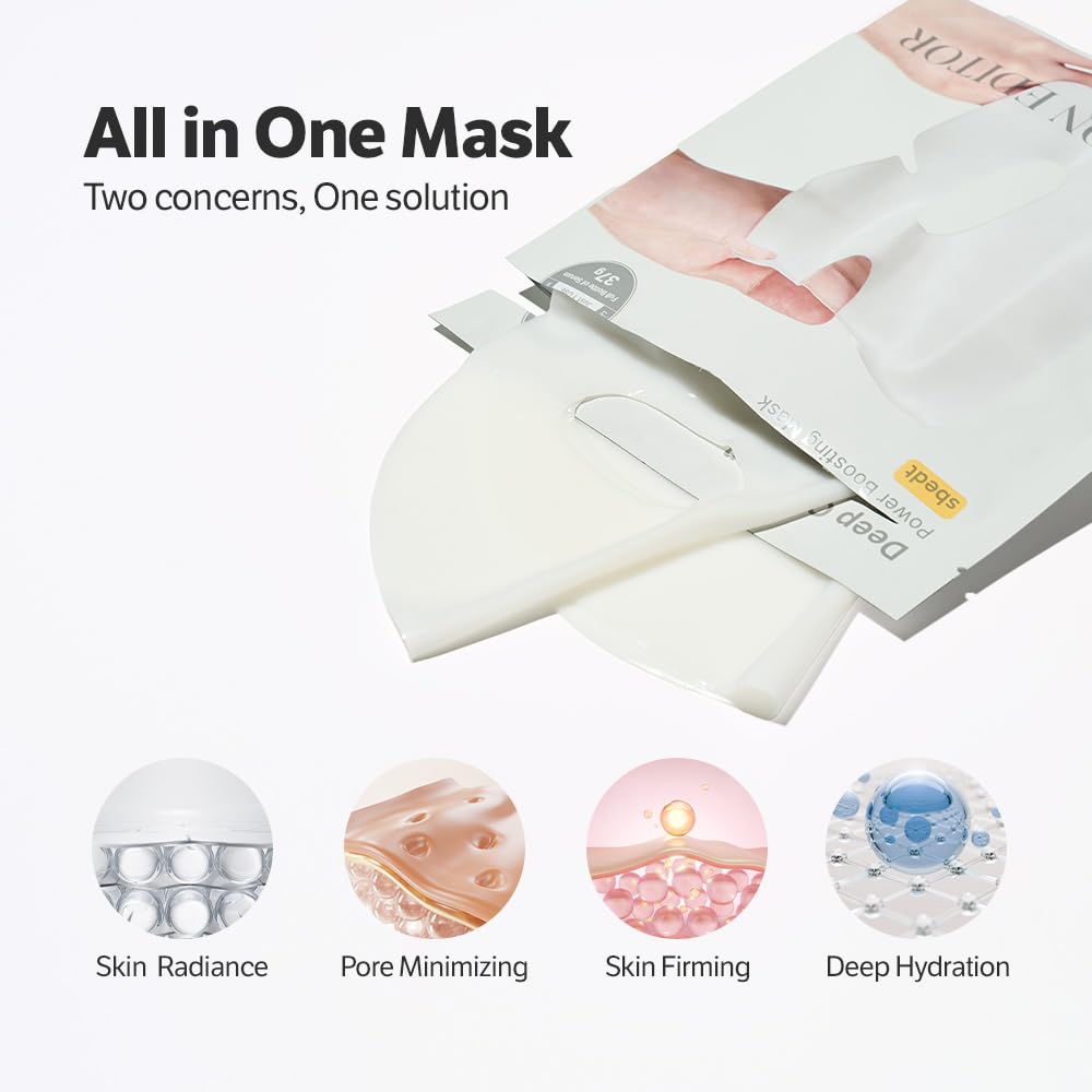 SUNGBOON EDITOR Deep Collagen Overnight mask 37gx4ea | Original Hydrating Collagen Face Mask | Real Collagen 2,160,000PPB for Elasticity |TikTok Trend Items Korean Skin Care