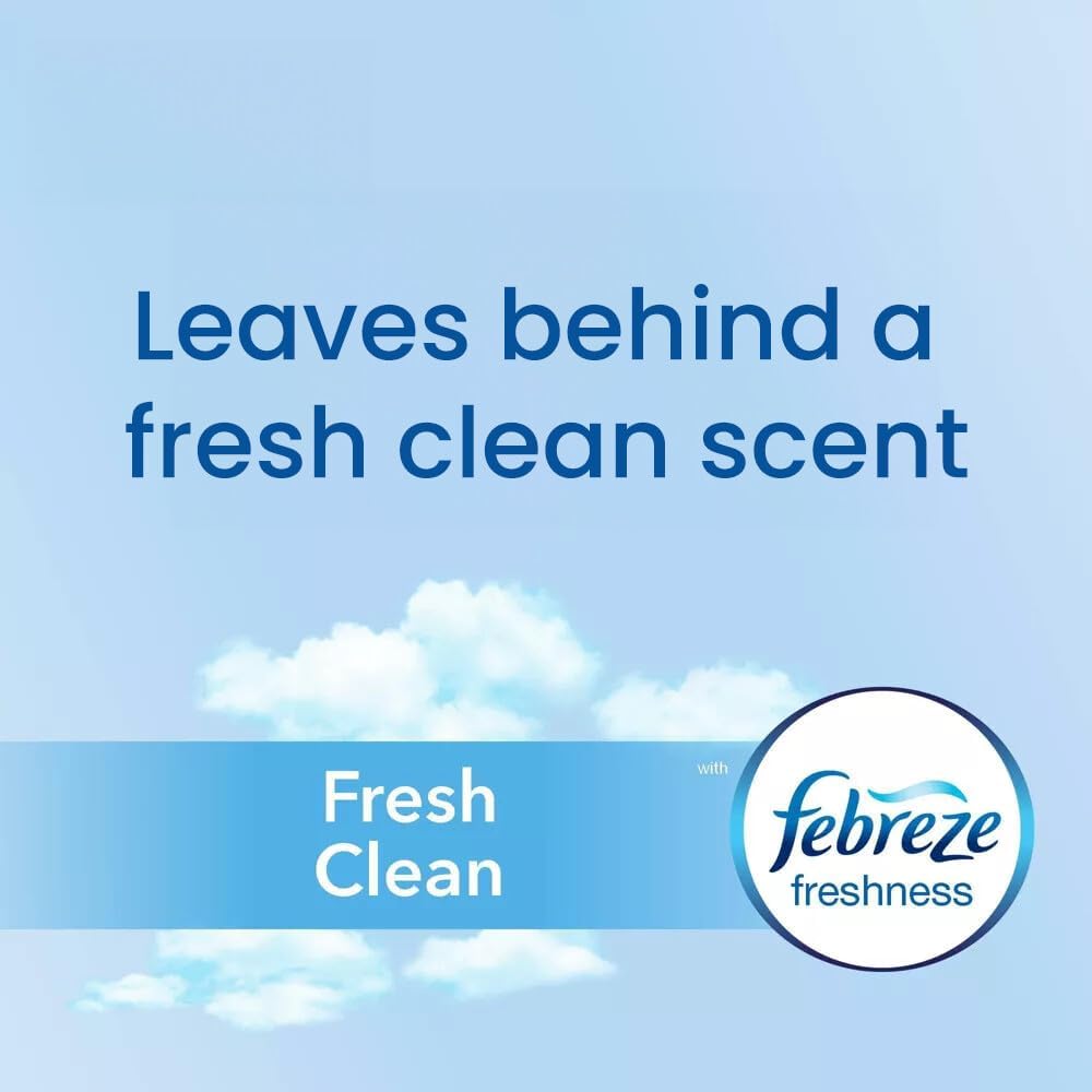 Glad Small Trash Bags 4 Gallon, Febreze Fresh Clean Garbage Bags, Odor Resistant with Quick Tie, 26 Count