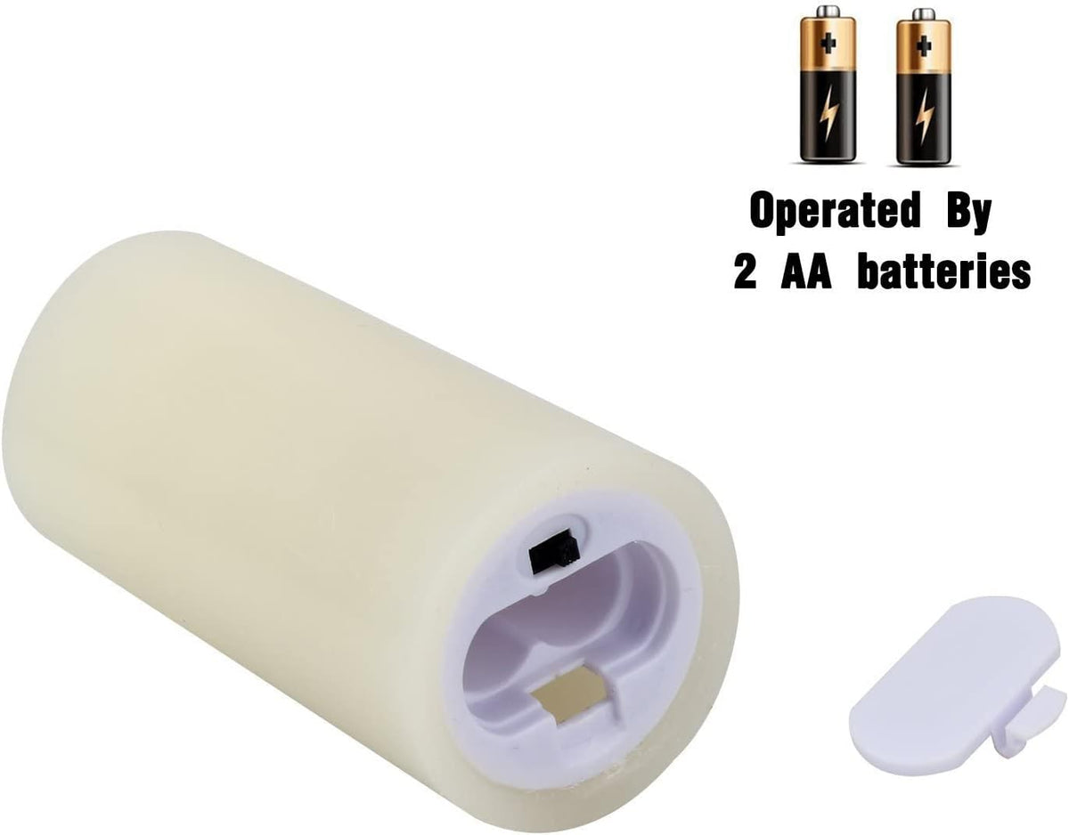 Flameless Candles Led Candles Pack of 9 (H 4" 5" 6" 7" 8" 9" x D 2.2") Real Wax Battery Candles with Remote Timer for Home Fireplace Decor Wedding Festival Decor (Ivory 9 Pack)