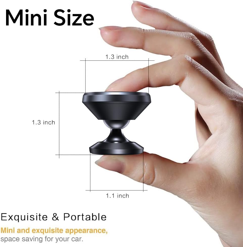 Coolpow 2 Packs Magnetic Phone Holder for car Strong Magnet phone holders for your car phone holder Mount for Car 4 Metal Plate Universal Dash cell phone car mount for iphone Samsung car accessories