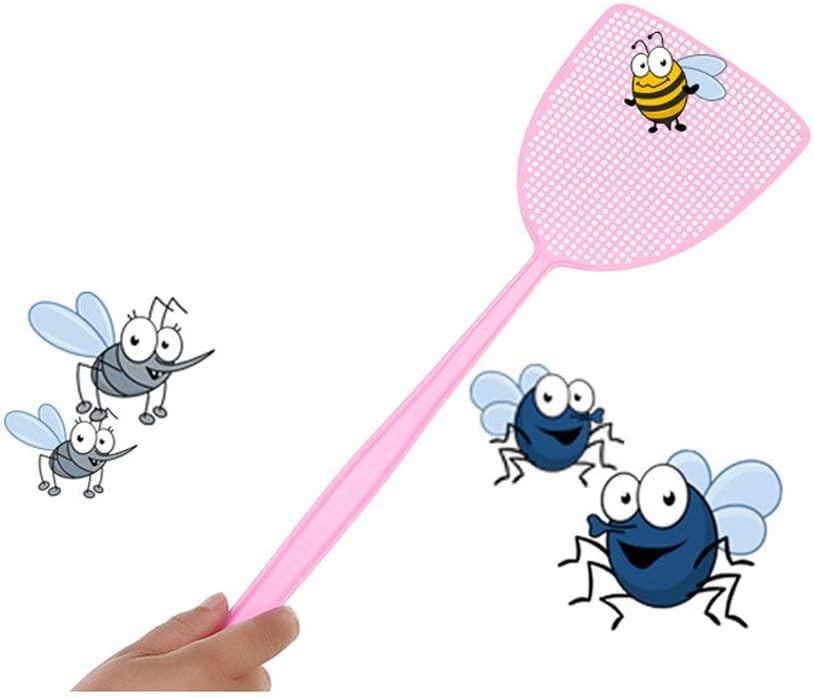 Fly Swatter, Strong Flexible Manual Swat Set Pest Control, Assorted Colors (3 Pack)