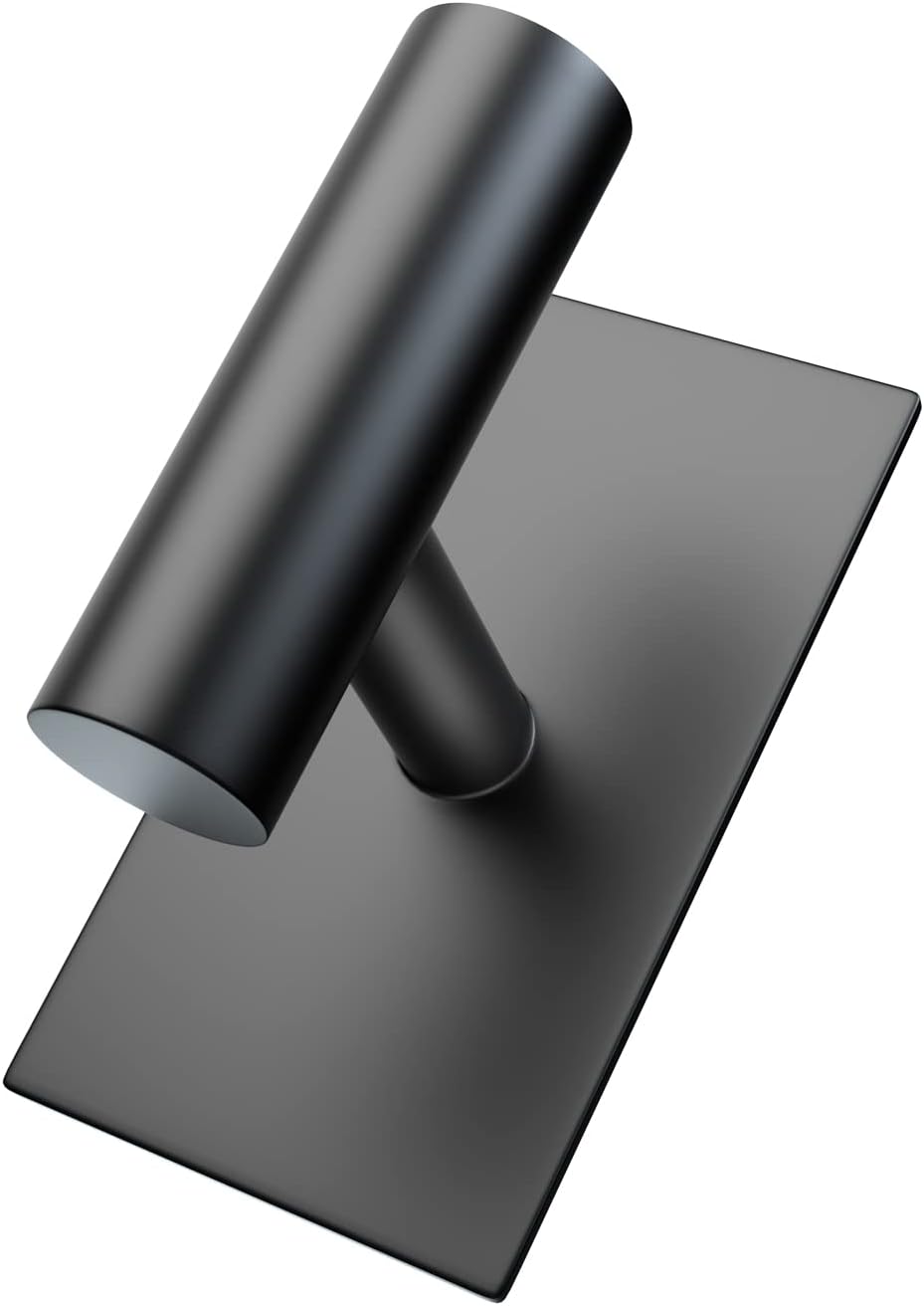 VAEHOLD Wall Towel Hooks, Heavy Duty Sticky Holder Waterproof Towel Hooks for Hanging Coat, Clothes, Closet Hook Wall Mount for Kitchen (Black, 2 Pack)