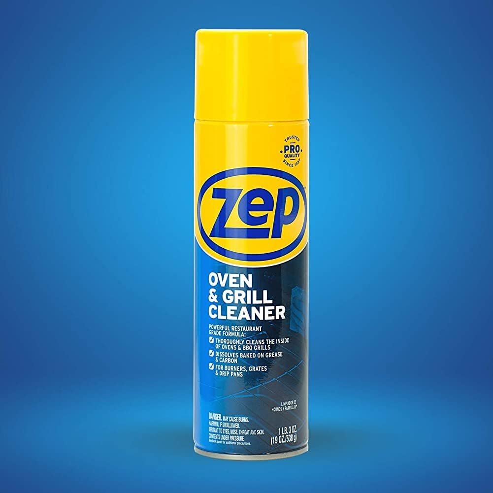 Zep Heavy-Duty Oven and Grill Cleaner - 19 oz (Case of 2) ZUOVGR19 - Dissolves Grease on Contact, on Burners, Grates and Drip Pans