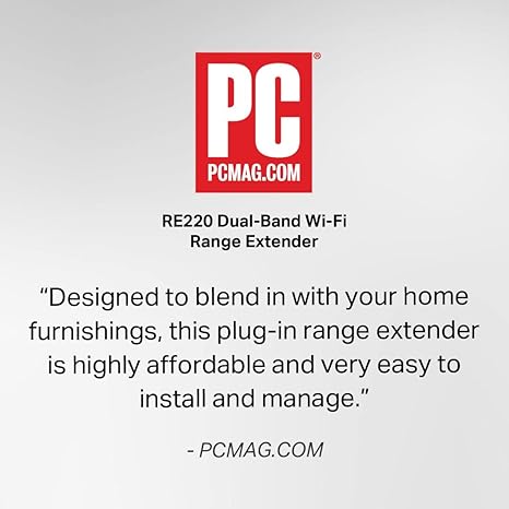 TP-Link WiFi Extender with Ethernet Port, Dual Band 5GHz/2.4GHz , Up to 44% More Bandwidth than Single Band, Covers Up to 1200 Sq.ft and 30 Devices, Signal Booster Amplifier Supports OneMesh(RE220)