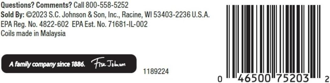 OFF! Backyard Mosquito Repellent Coil Refills, Perfect for Outdoor Patios Country Fresh Scent, 6 Count