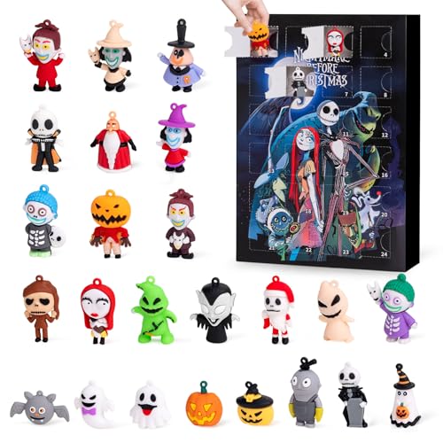 Nightmare Be Christmas Advent Calendar,Christmas Advent Calendar 2026,with 24 Collectible Ornament for Kids Adult Boys Girl,Christmas Countdown Calendar,Christmas Stocking Stuffers Gifts