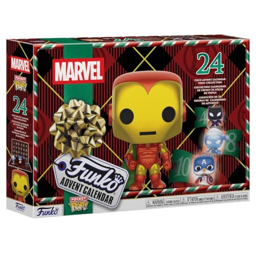 POP Funko Pocket Calendar: Marvel - Iron Man & Spider-Man - 24 Day