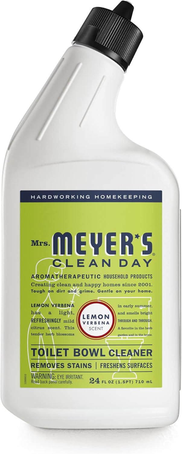 MRS. MEYER'S CLEAN DAY Liquid Toilet Bowl Cleaner, Stain Removing, Lemon Verbena, 24 oz