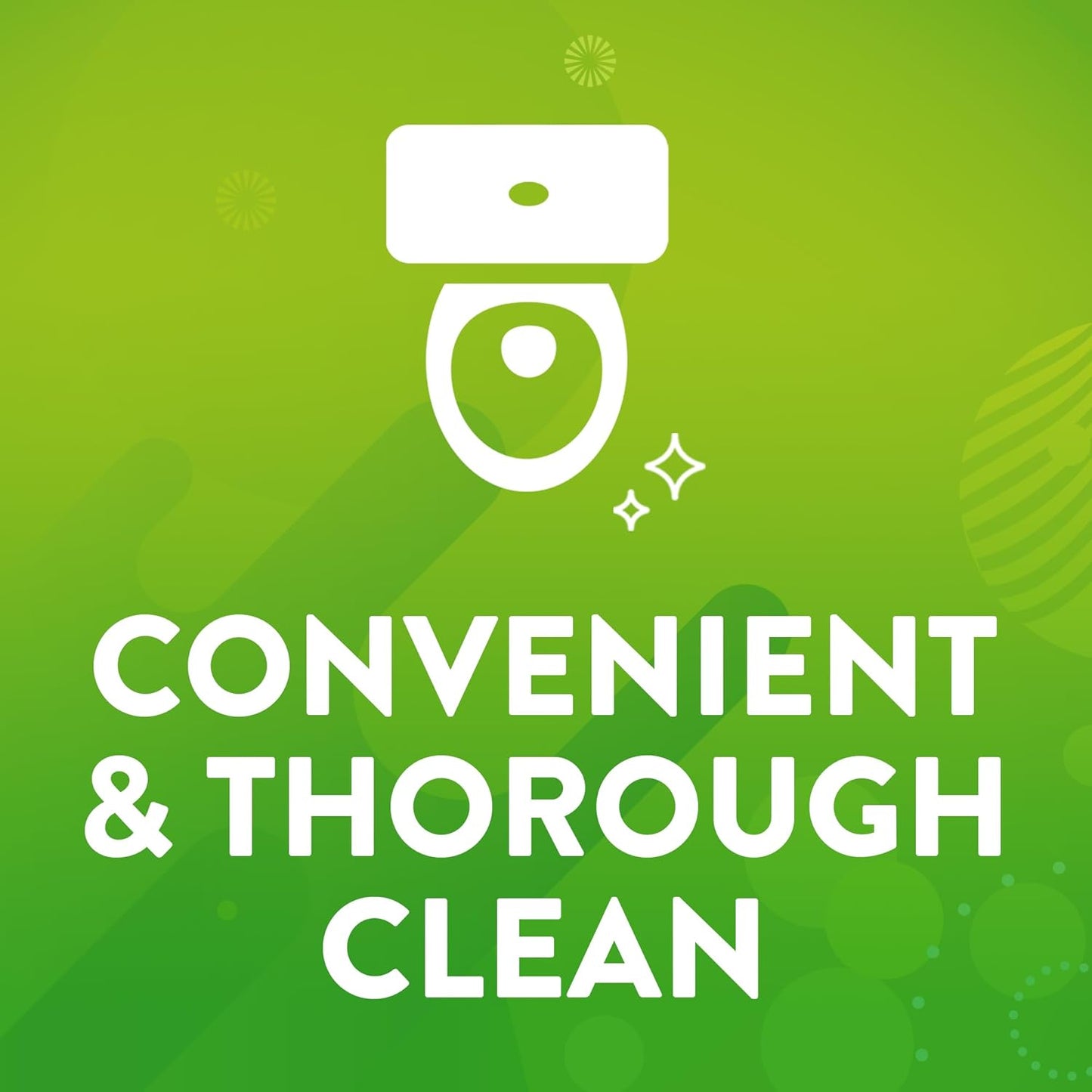 Scrubbing Bubbles Toilet Bowl Brush and Holder with Cleaner Refill Pads, Fresh Brush Toilet Wand Starter Kit, Cleans Limescale & Fights Odors, Citrus Scent, 1 Wand + 4 Refills + 1 Stand