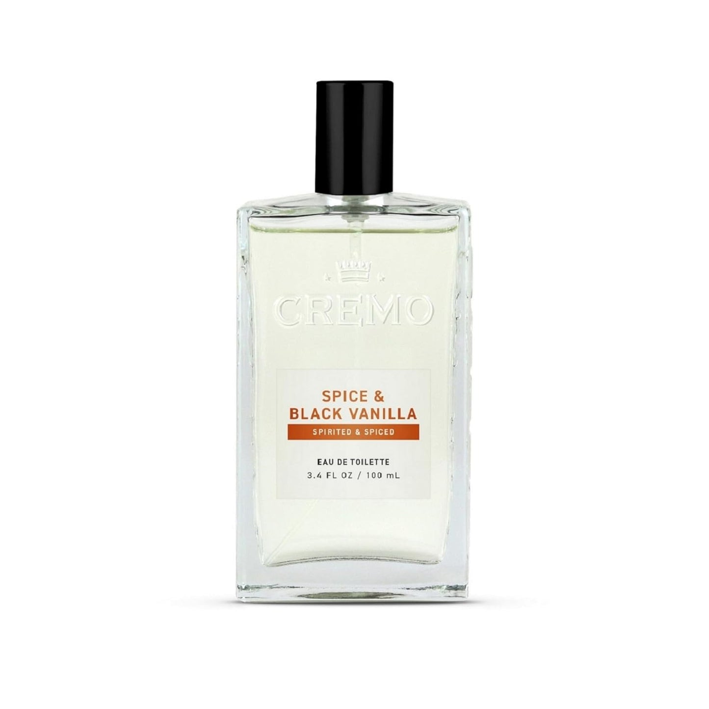 Cremo Cologne for Men - Spice & Black Vanilla Mens Cologne Spray - An Explosion of Vibrant Spices, Dark Woods and Black Vanilla, Fragrances For Men, 3.4 Fl Oz - Cart Shape
