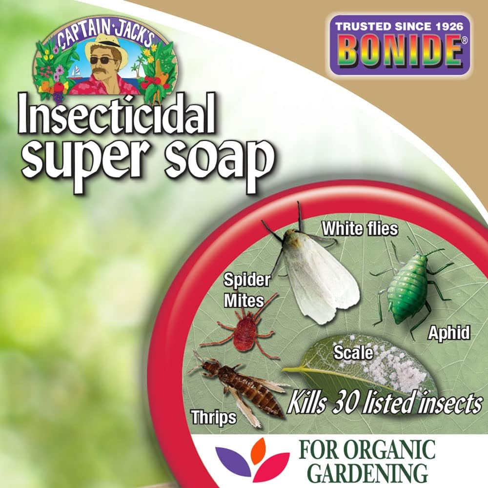 Bonide Captain Jack's Insecticidal Super Soap, 32 oz Ready-to-Use Spray For Organic Gardening and Outdoor Plants