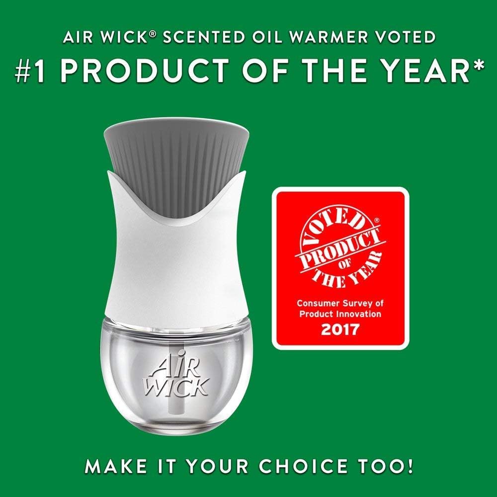 Air Wick plug in Scented Oil Warmer, White, 1 Count, Essential Oils, Air Freshener