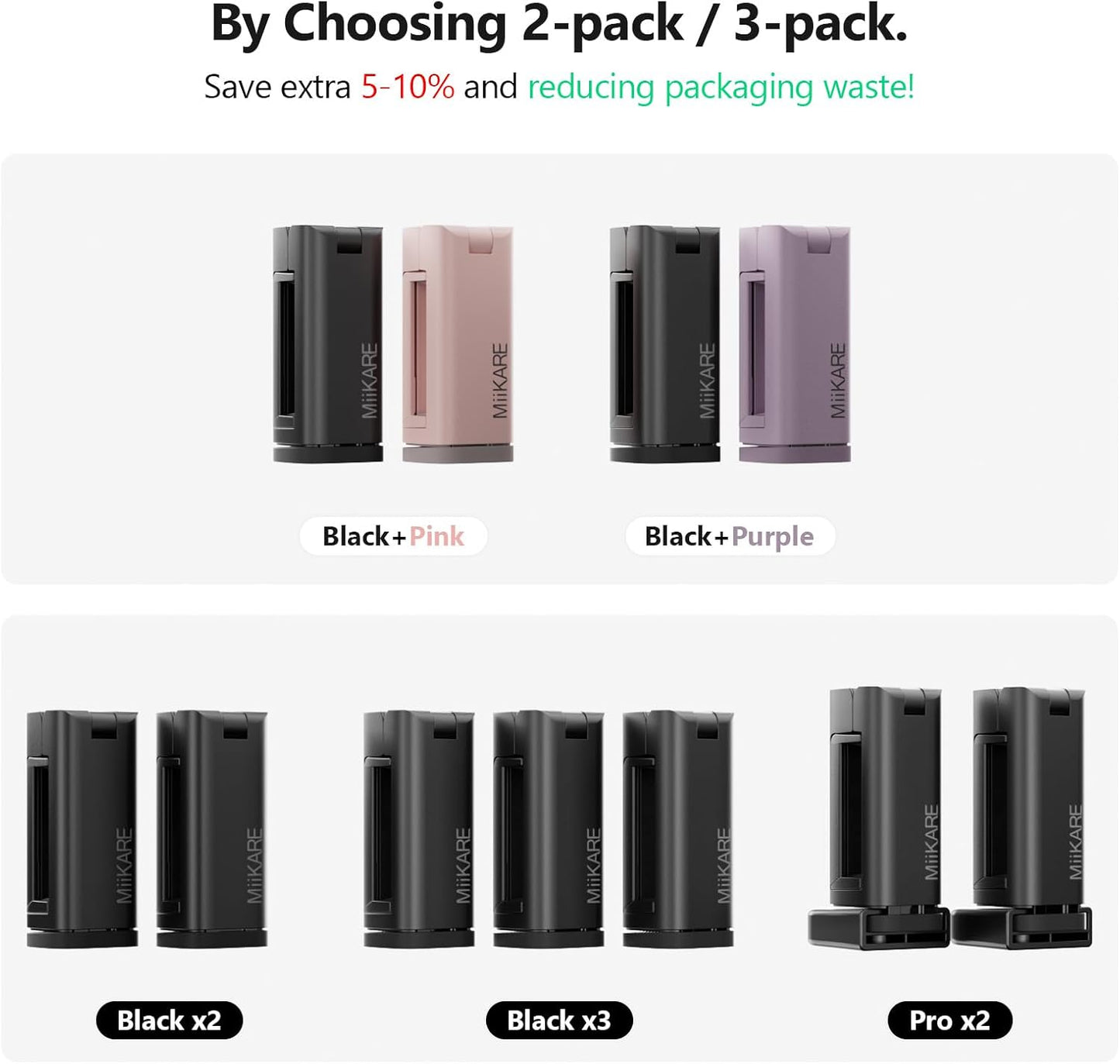 MiiKARE Airplane Travel Essentials Phone Holder, Universal Handsfree Phone Mount for Flying with 360 Degree Rotation, Accessory for Airplane, Travel Must Haves Phone Stand for Desk, Tray Table