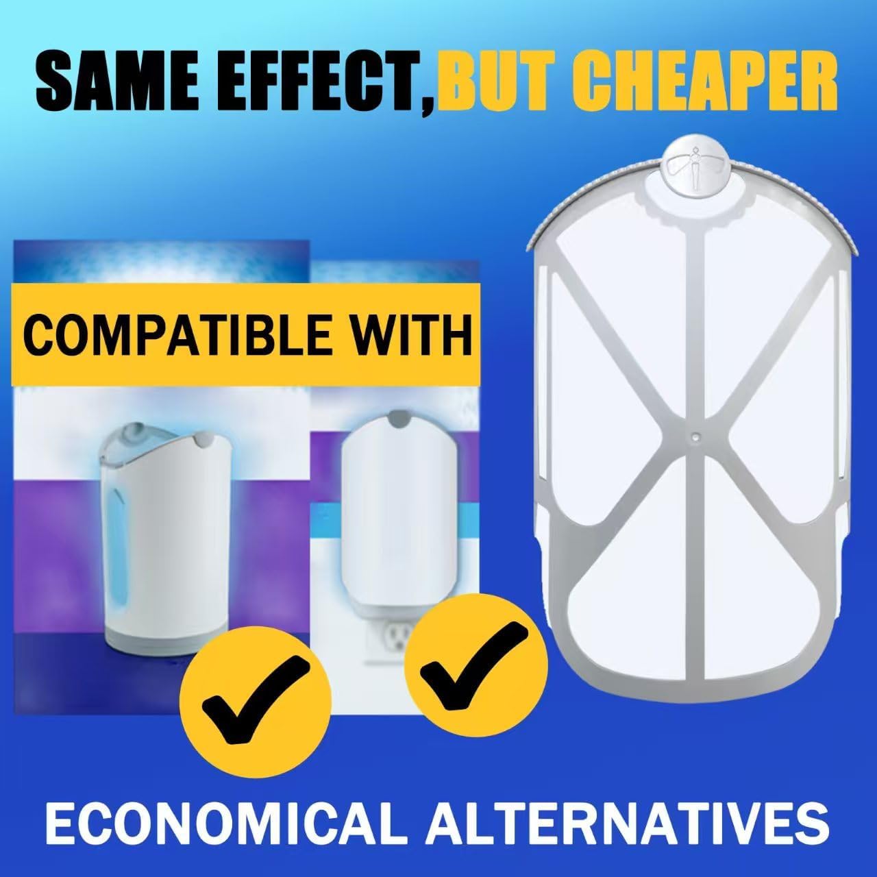 BAIMNOCM 33 Pack Refills Cartridge Compatible with Zevo Flying Insect Trap Refill M364 M364A and Max, White