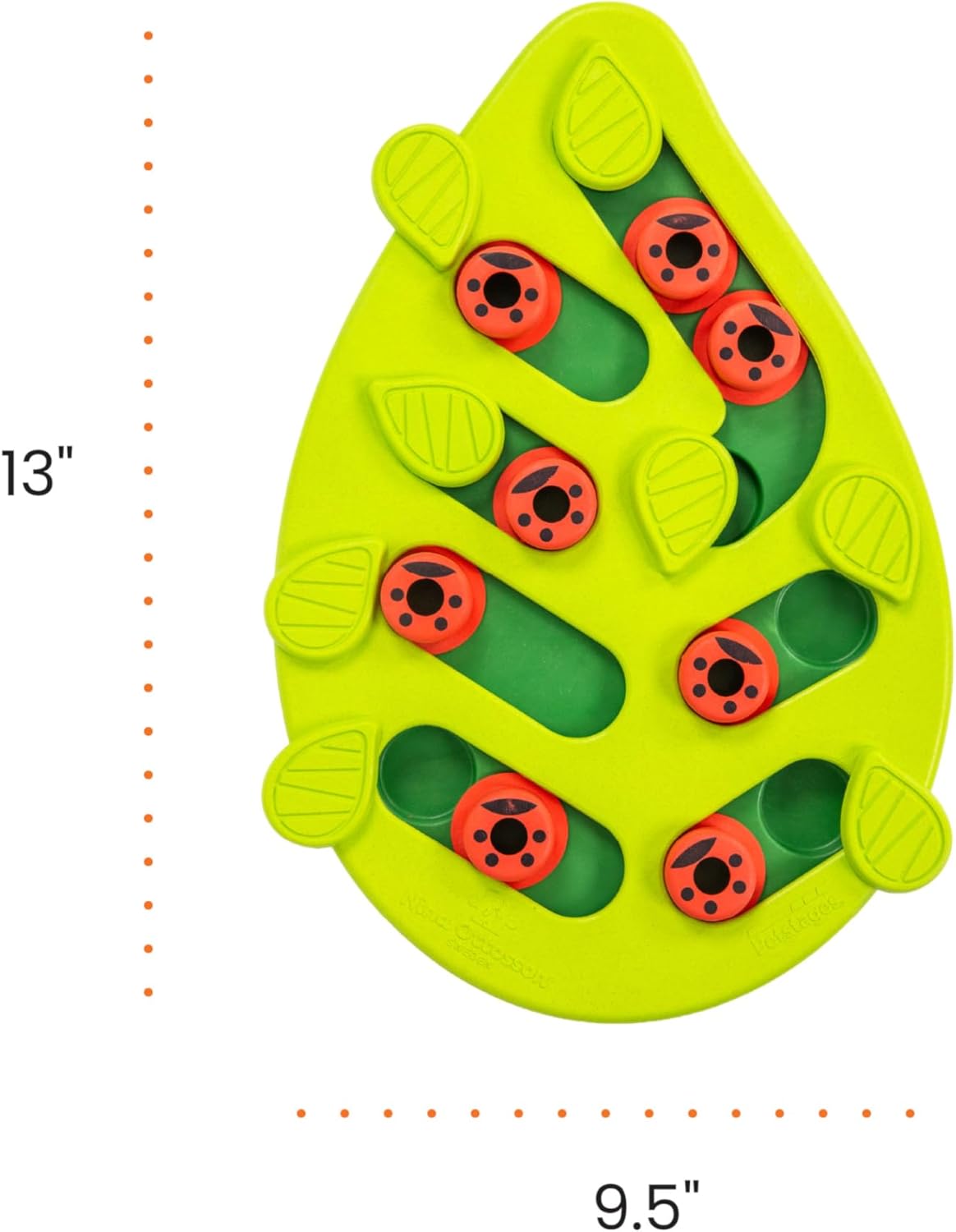 Catstages by Nina Ottosson Buggin Out Puzzle & Play – Interactive Treat Puzzle Feeder for Cats, 16 Hidden Treat Compartments Slow Feeder, Durable & Easy-Clean, Gray