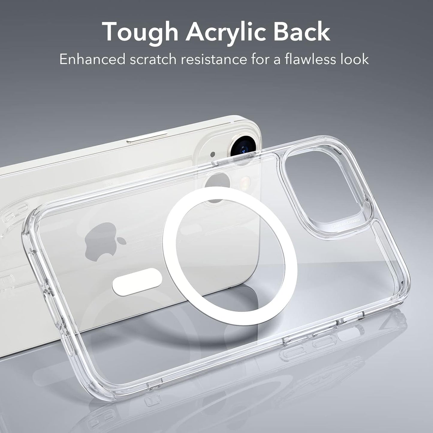 ESR Case for iPhone 14/iPhone 13, Compatible with MagSafe, Classic Hybrid Magnetic Mobile Phone Case iPhone 14/13 Case, Military Standard, Drop Protection, Scratch-Resistant Back, Clear
