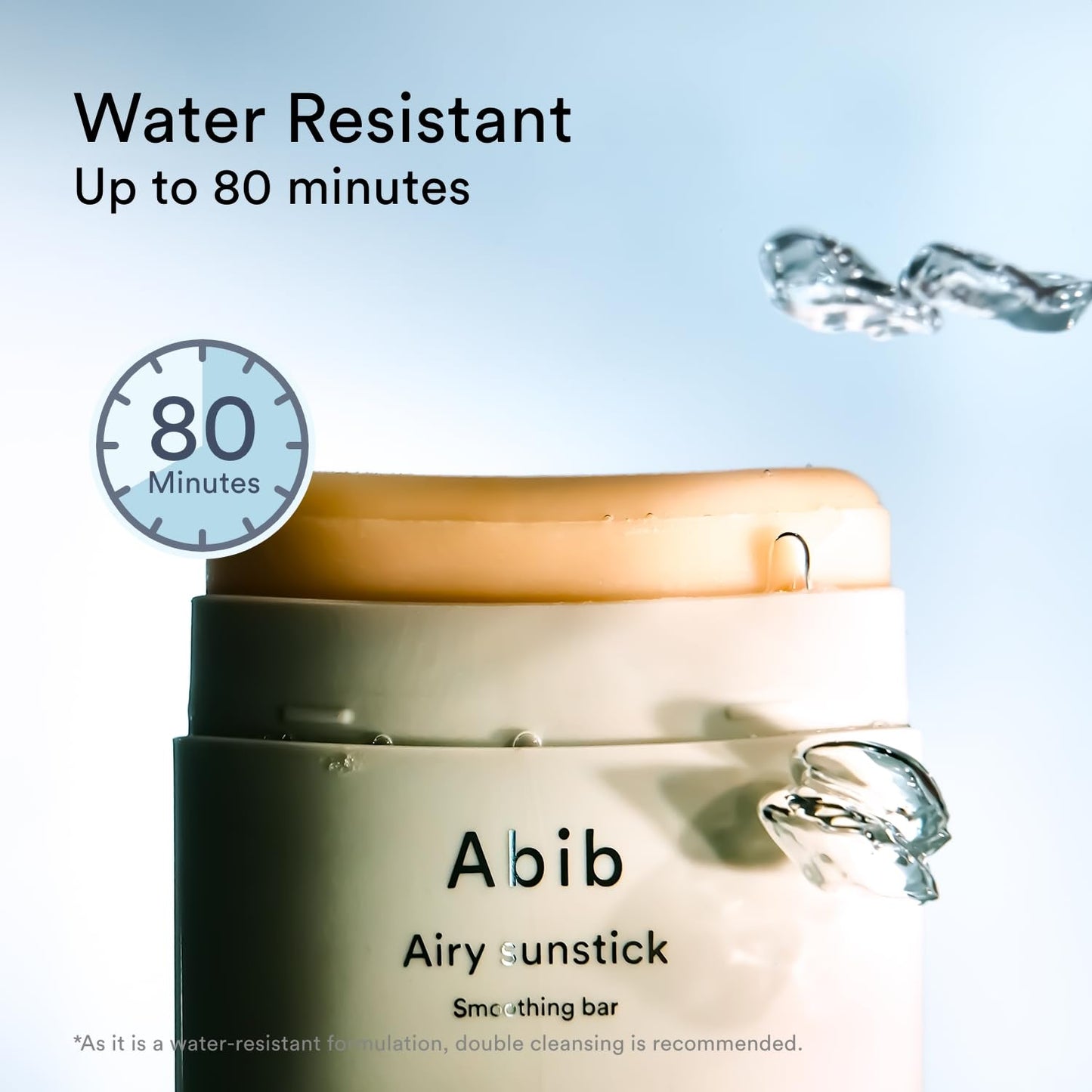 Abib Airy Sunstick SPF50+ 0.81oz | Korean Sunscreen Stick, No Whitecast, Water-Resistant - Cart Shape