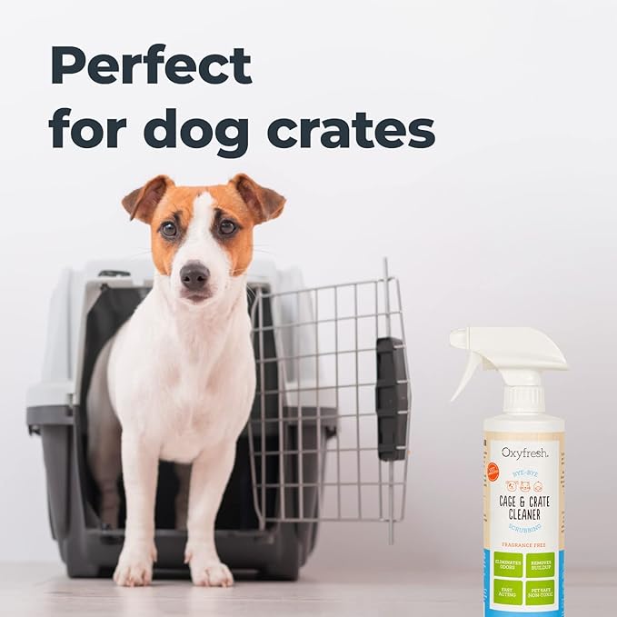 Oxyfresh Premium Crate & Cage Cleaner – Professional Dog Crate & Small Animal & Bird Cage Odor Eliminator – Quickly Cleans, Removes Poop & Deodorizes Pet Odors – Safe & Bleach Free - Cart Shape