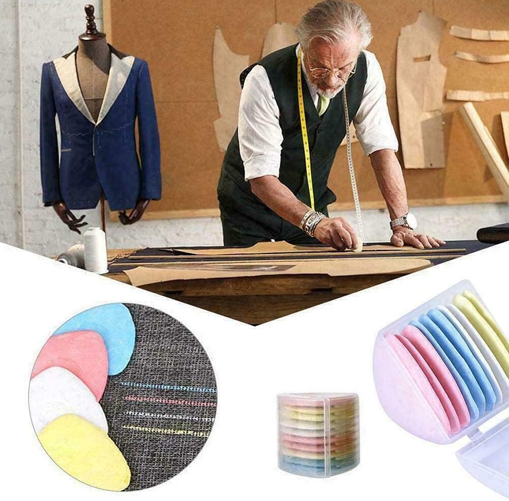 Triangle Tailors Chalk,Sewing Fabric Chalk and Fabric Markers for Quilting,Sewing Supplies Accessories (10Pcs)