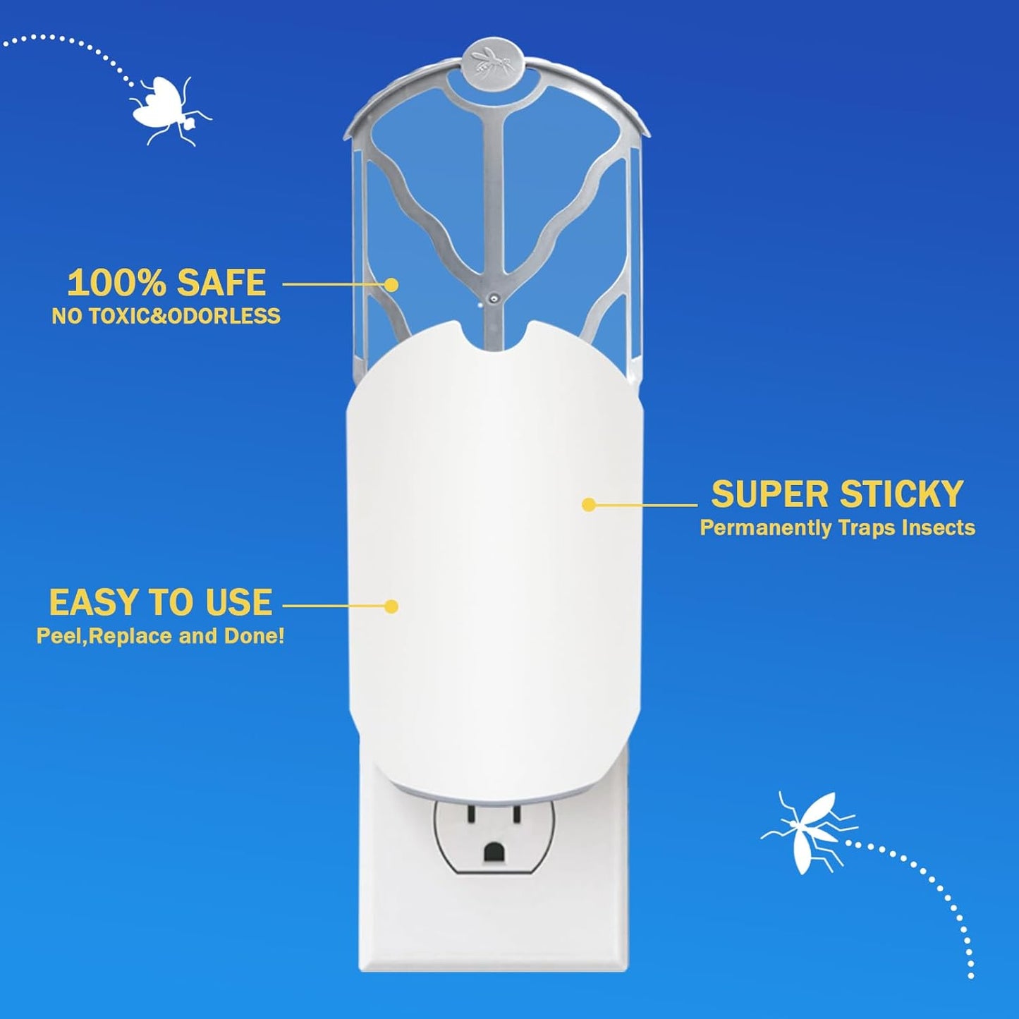 BAIMNOCM 33 Pack Refills Cartridge Compatible with Zevo Flying Insect Trap Refill M364 M364A and Max, White