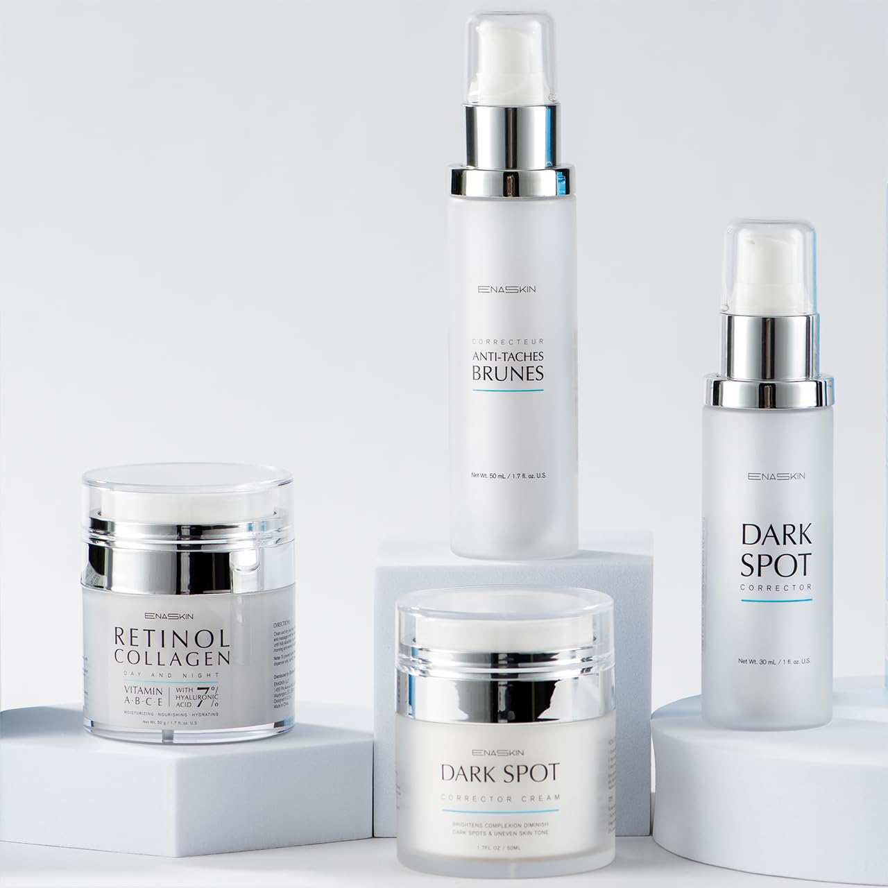 EnaSkin Dark Spot Remover Face & Body Serum: Age Spot Sun Spot Freckles Melasma Brown Spot - Advanced Formula with Niacinamide for Women and Men (1.0 Fl Oz)