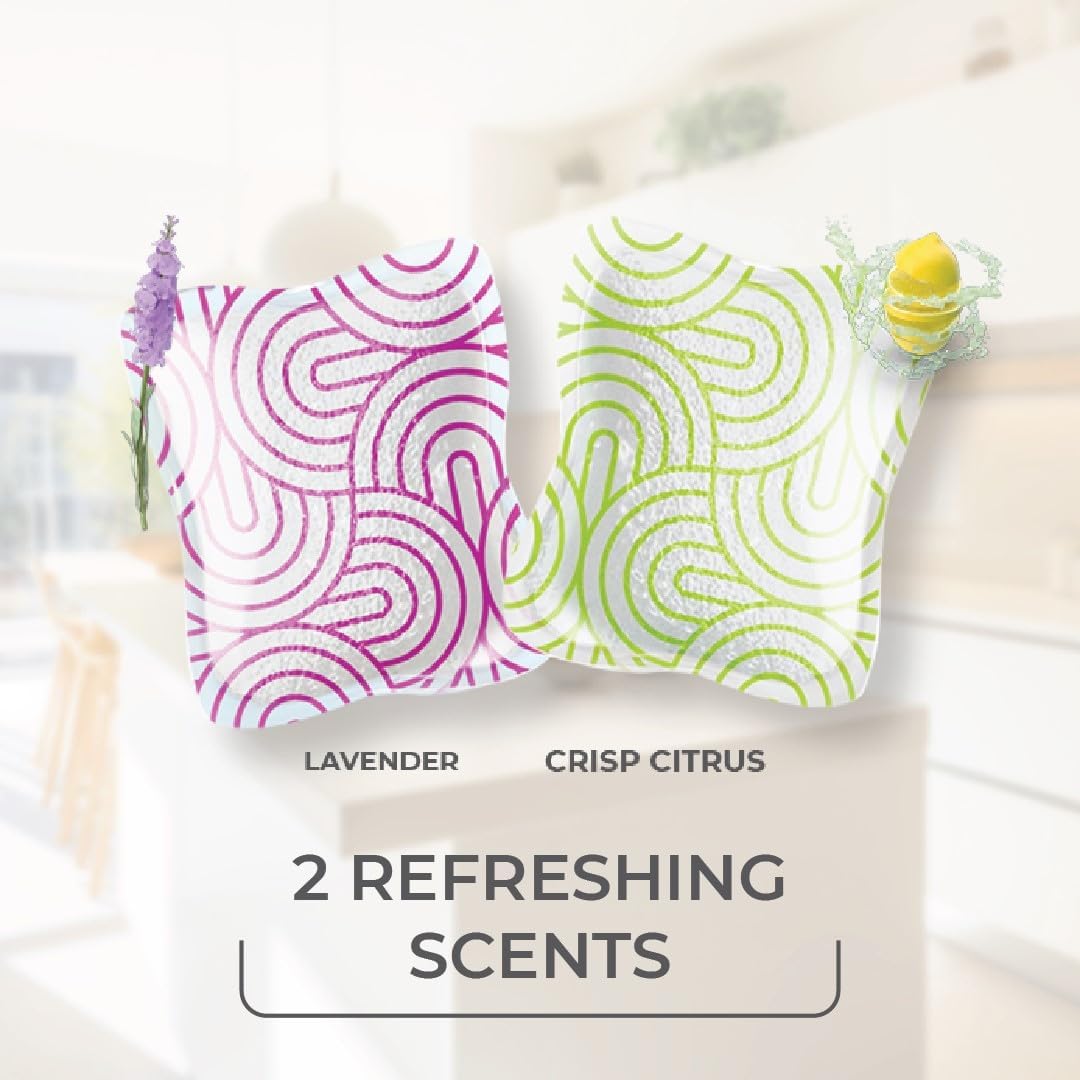 O-Cedar PACS Hard Floor Cleaner, Lavender Scent 10 Count (1-Pack) | Made with Naturally-Derived Ingredients | Safe to Use on All Hard Floors | Perfect for Mop Buckets