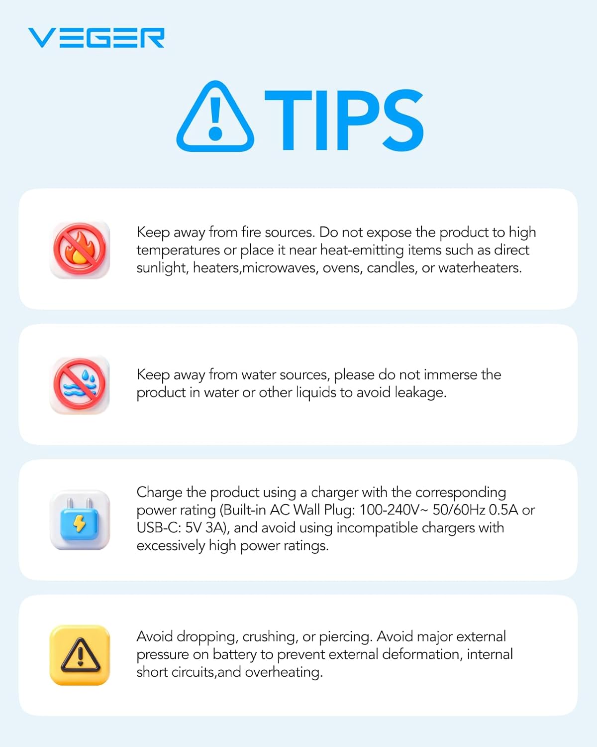 VEGER Portable Charger for iPhone Built in Cables and Wall Plug, 10000mah Slim Fast Charging USB C Power Bank, Travel Essential Battery Pack Compatible with iPhones, iPad, Samsung More Devices(White)