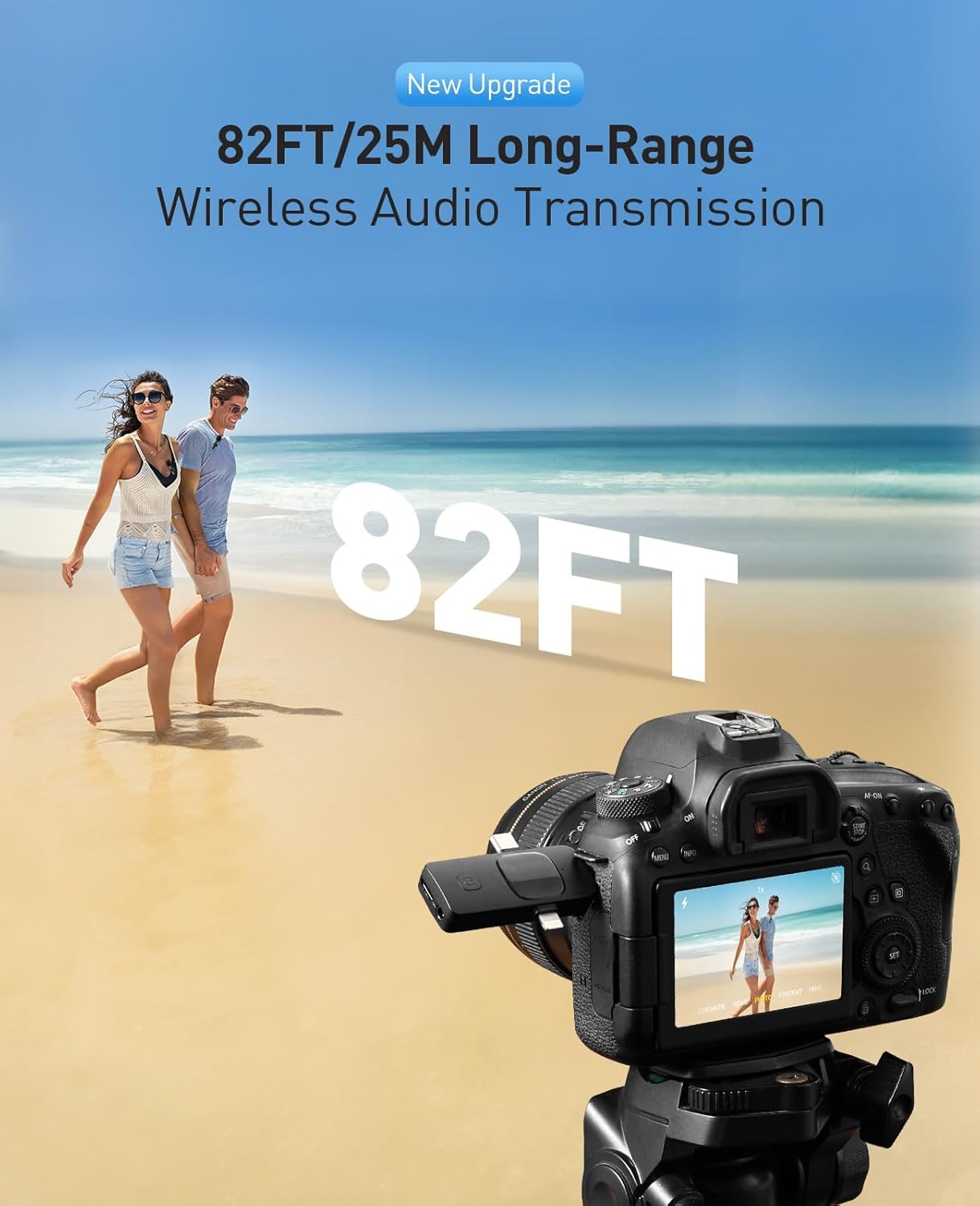 3-in-1 Mini Microphone for iPhone: Wireless Lavalier Microphones for iOS/Android/Camera - Noise Reduction Lapel Mic forLive Stream - HiDefSound for Video Mavericks - Texture Black