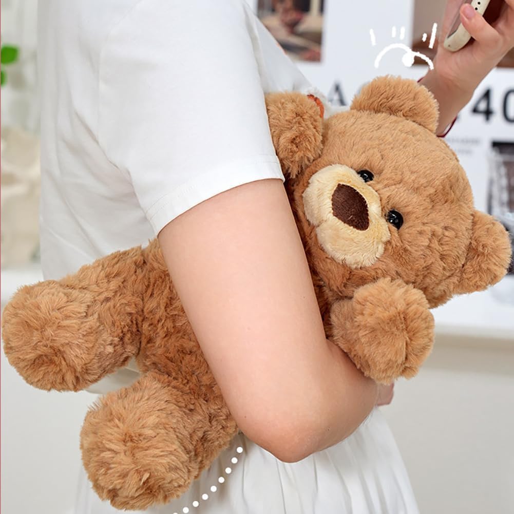 Teddy Bear Stuffed Animals, 10 Inches Teddy Bear Plush Toy Birthday Christmas Valentine’s Day Gift for Kids Girlfriend (Brown)