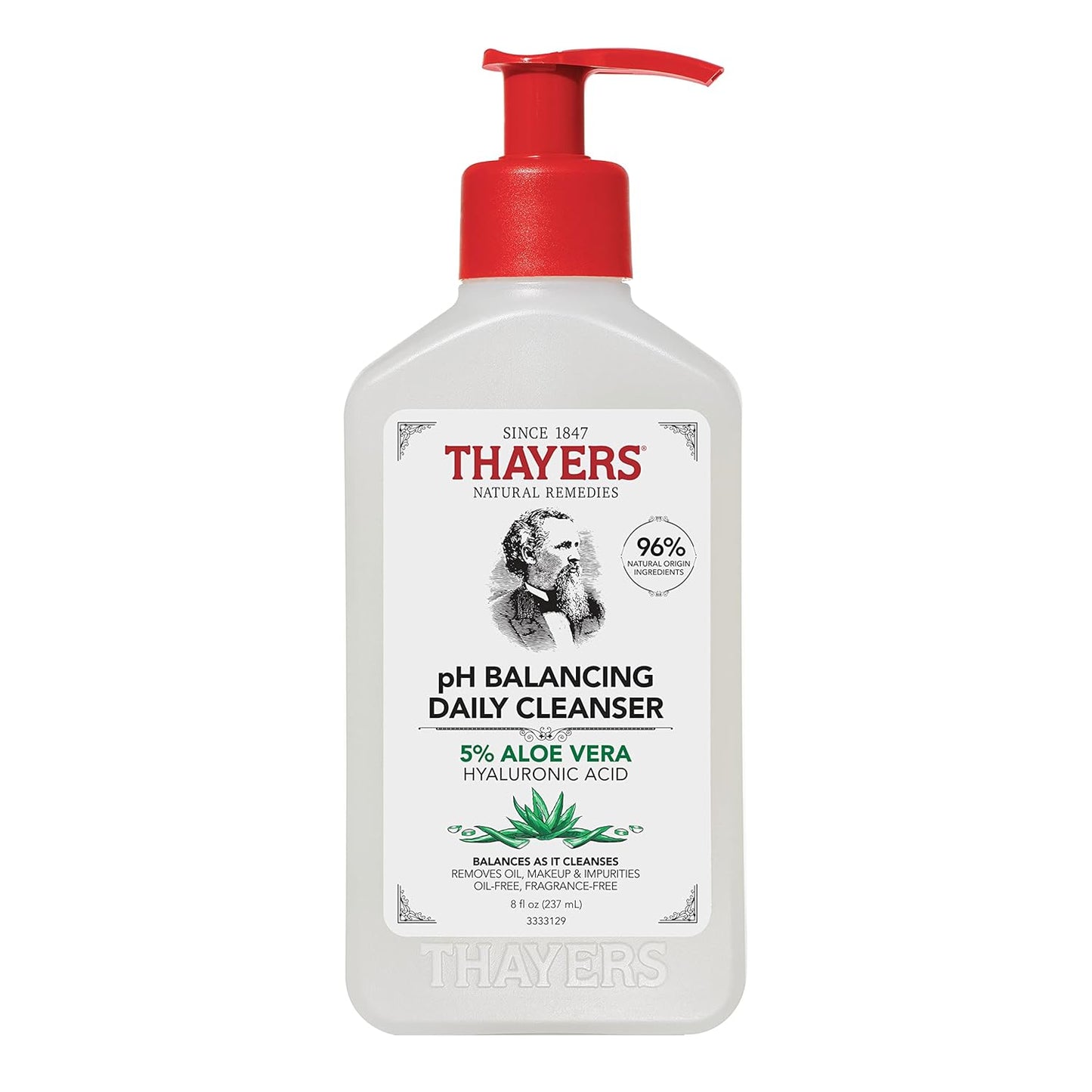 THAYERS pH Balancing Daily Cleanser, Face Wash with Aloe Vera 8 FL Oz. - Cart Shape