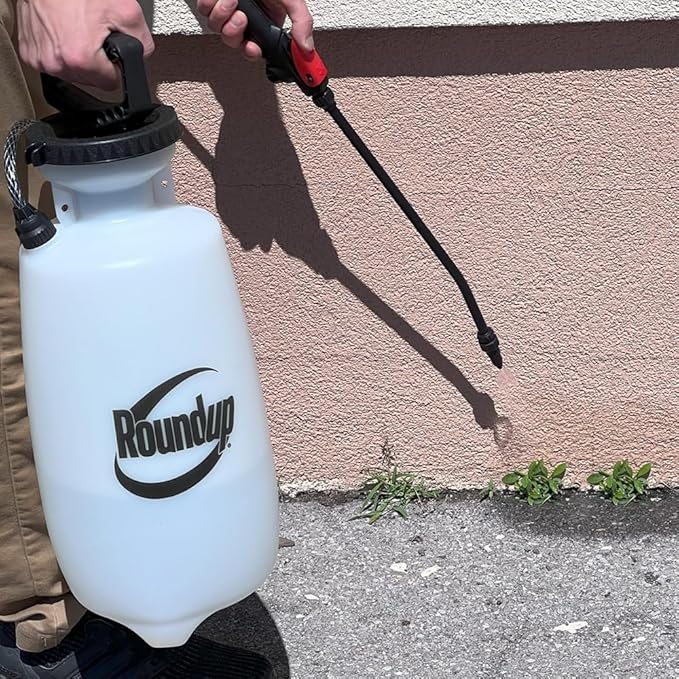 Roundup 190260 2-Gallon Lawn and Garden Sprayer for Controlling Insects and Weeds or Cleaning Decks and Siding - Cart Shape