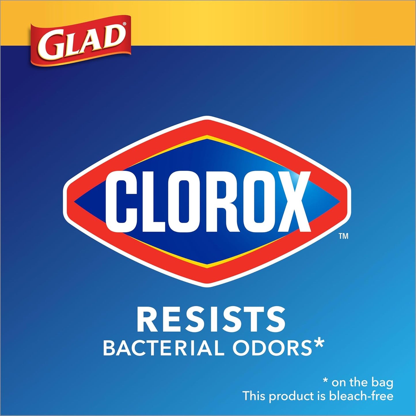 Glad Medium Trash Bags, 8 Gallon, Lemon Fresh Bleach Garbage Bags, Resists Bacterial Odors with Drawstring, 80 Count
