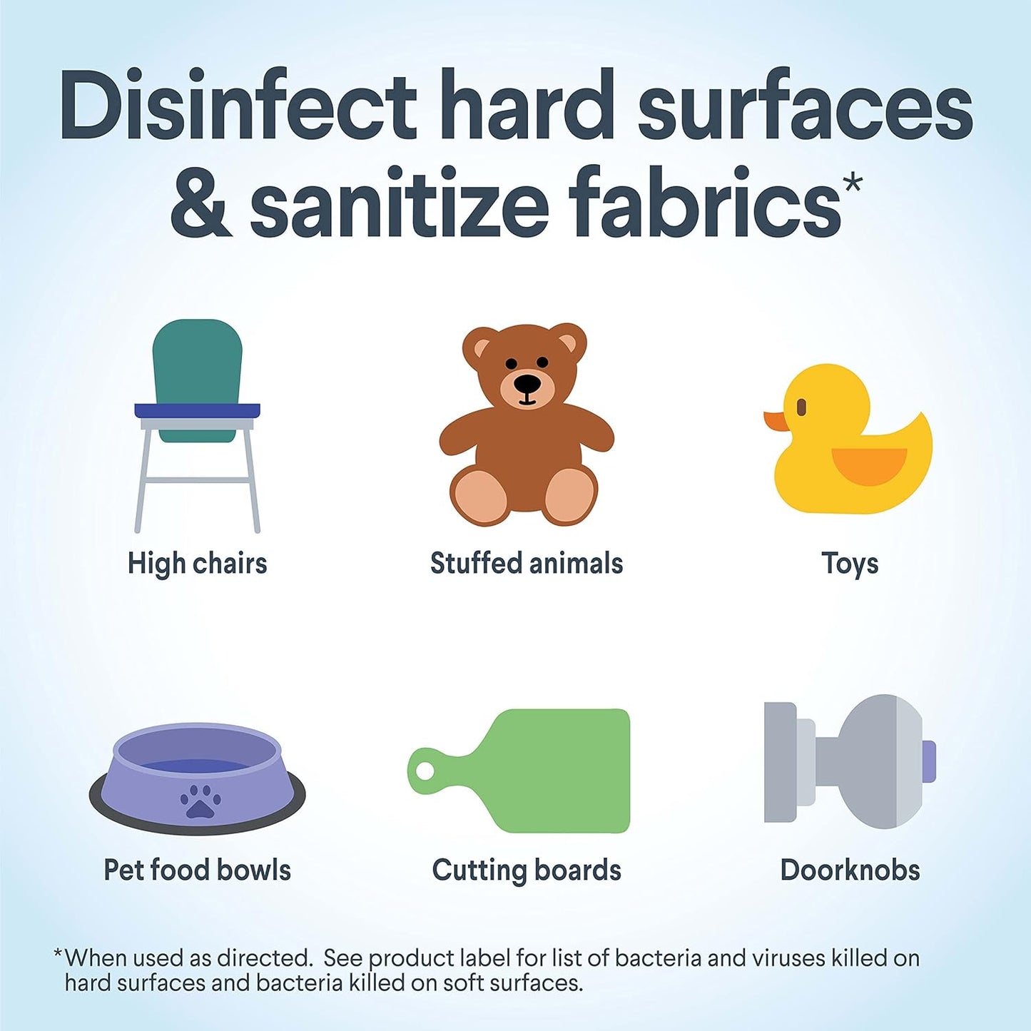 Clorox Free & Clear Disinfecting Mist, Household Essentials, 1 Spray Bottle and 1 Refill, 14 Fl Oz Each