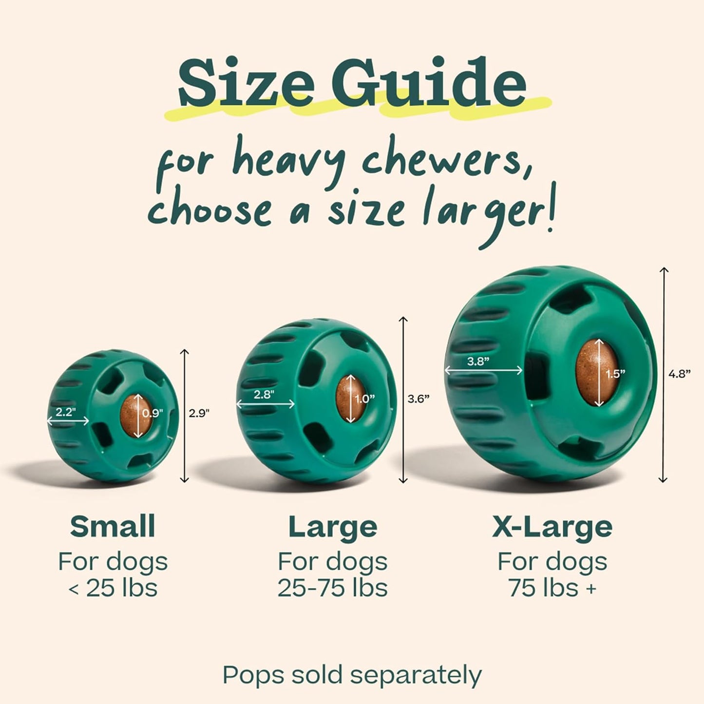 WOOF Pupsicle - Long-Lasting Interactive Dog Toy to Keep Your Pup Busy and Distracted - Safe for Dogs - Low-Mess Design - Dog Toys for Medium and Large Dogs 25-75 lbs