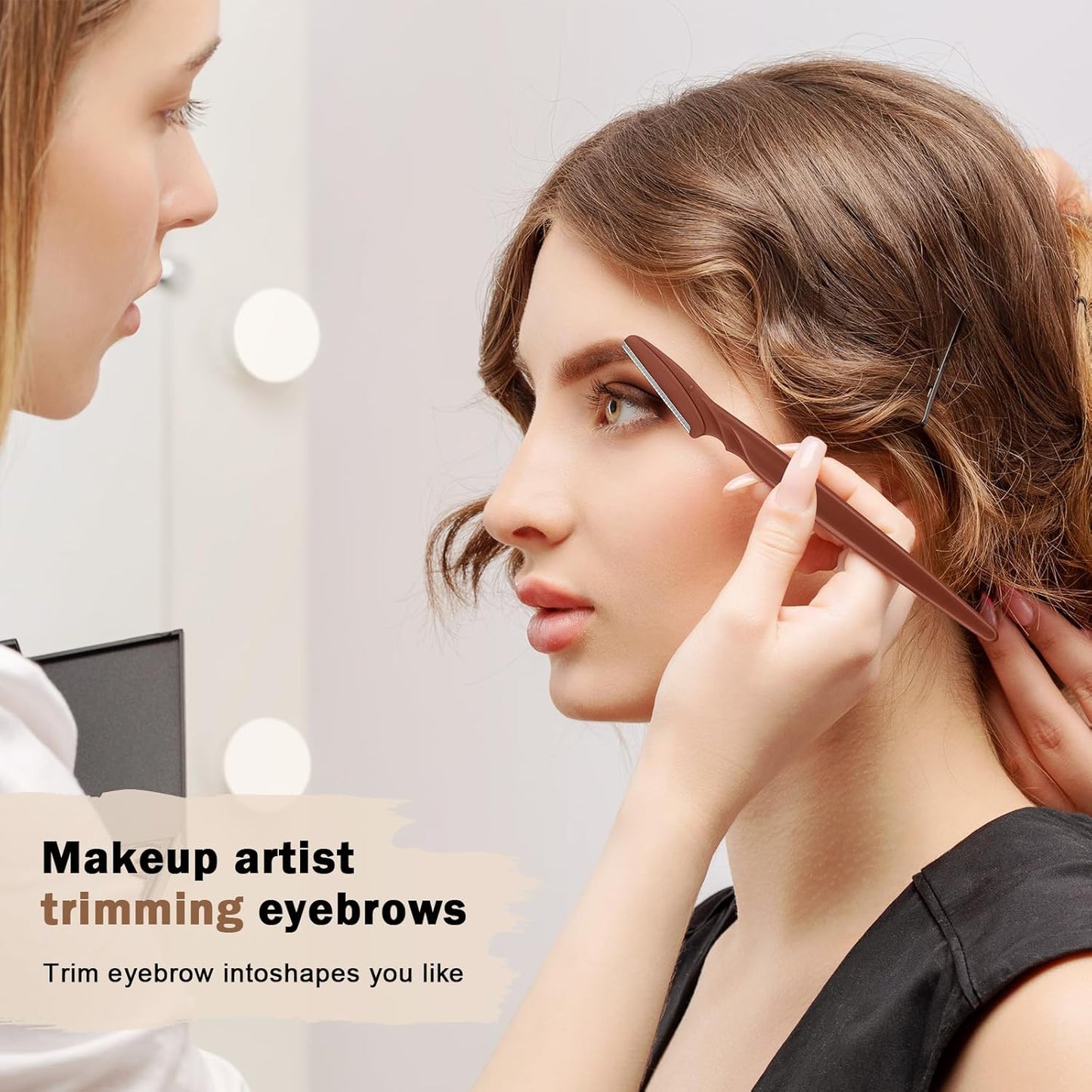 D Dermaplane Razor for Women Face - 6PCS Face Razors for Women - Eyebrow Razor with Precision Cover - Face Shaver for Men - Facial Hair Removal for Men - Neutral