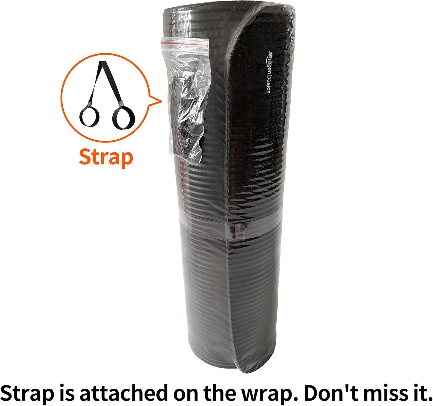 Extra Thick Exercise Yoga Mat with Carrying Strap