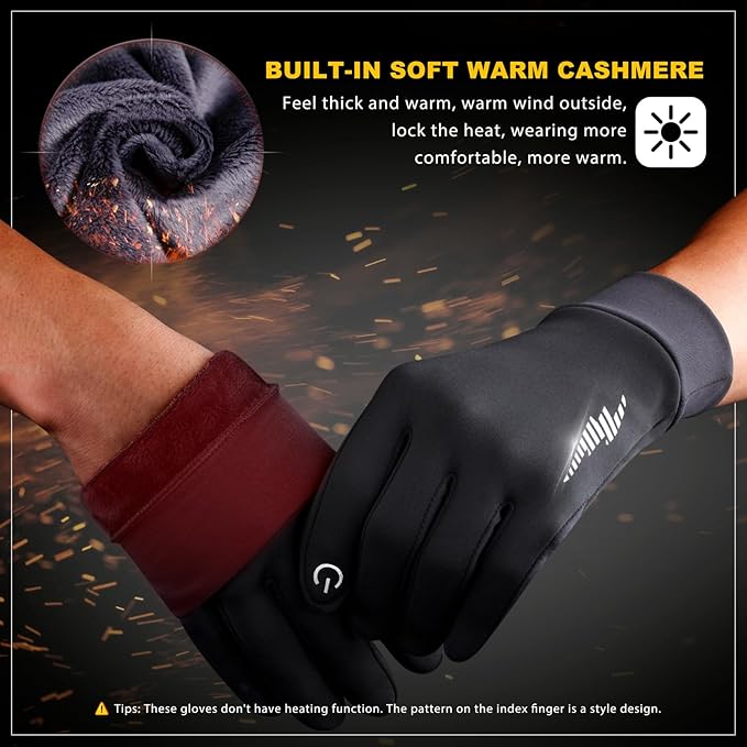SIMARI Winter Gloves Women Men Ski Snow Gloves Liner Thermal Warm Touch Screen, Suit for Running, Cycling, Biking, Hiking, Driving, Walking, Typing, Freezer Work, Sports, Soccer, Shooting, Gaming 102