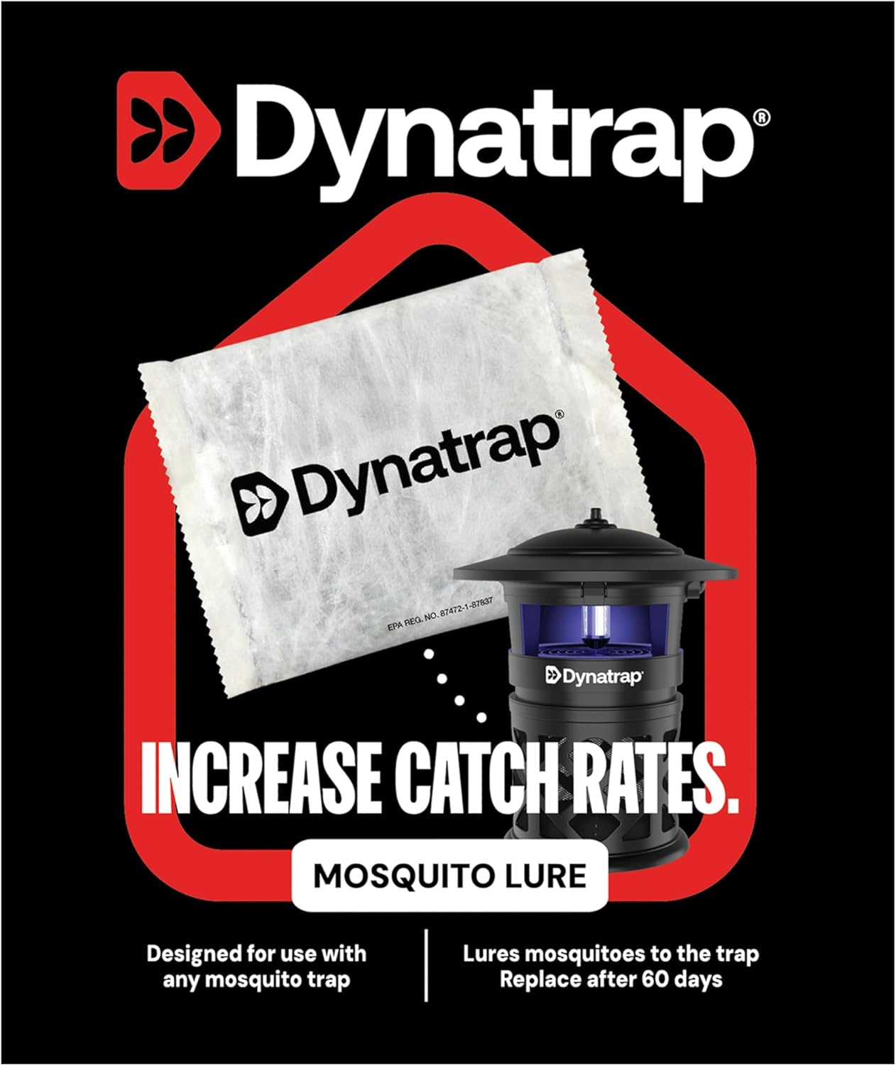 DynaTrap 100611 Atrakta Mosquito Lure Sachet for Any DynaTrap Insect Trap, Lasts 60 Days, Mosquito Trap Attractant