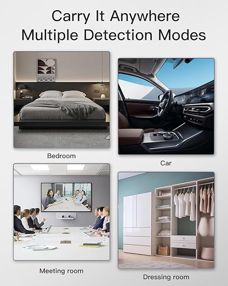 Hidden Camera Detectors, Bug Detector Anti Spy Camera Finder, GPS Tracker Detector Hidden Device Detector 6 Modes for Travel, Car, Bathroom,Office, Hotel, P18 Mix
