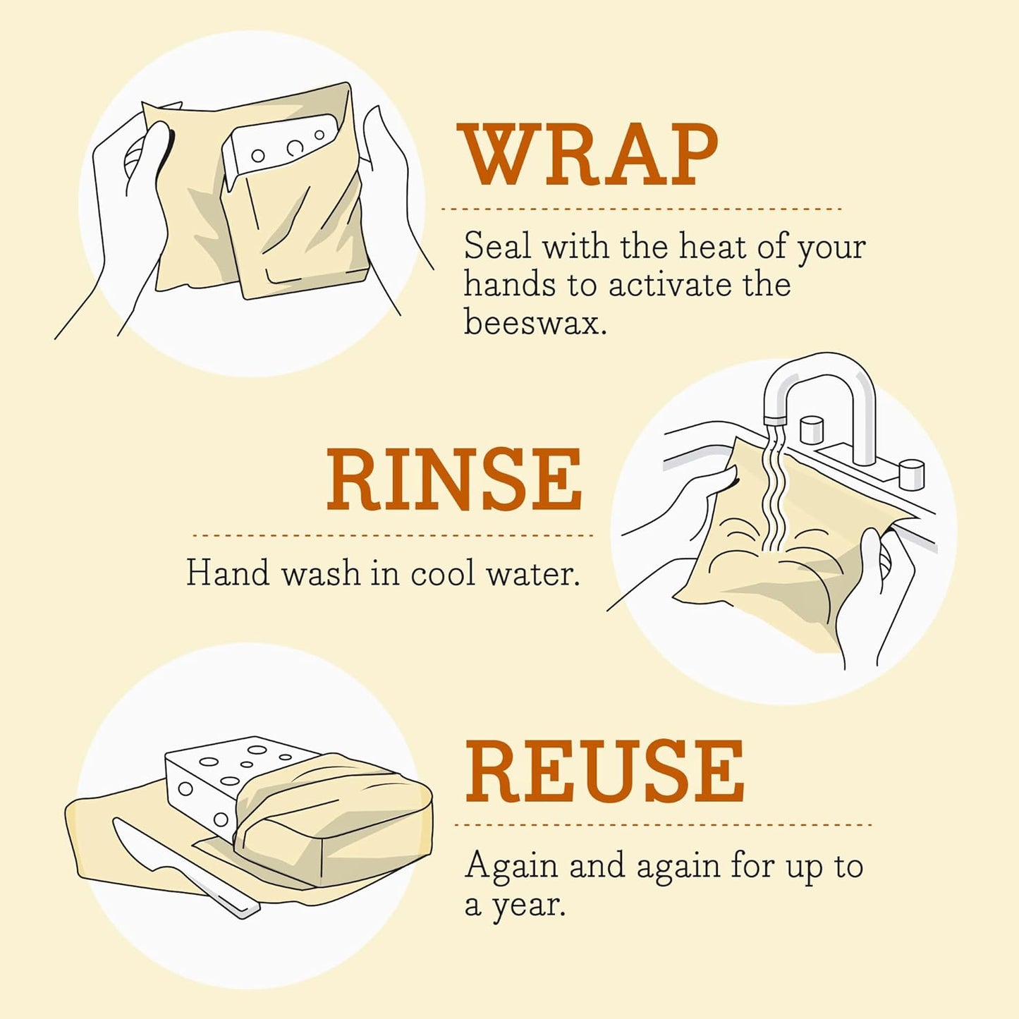 Bee's Wrap Beeswax Wraps for Food - Bread Wrap - Made in USA Reusable Bread Storage Bags - Organic & Eco-Friendly Alternative to Aluminum Foil, Sourdough Bags & Plastic Wrap, Honeycomb