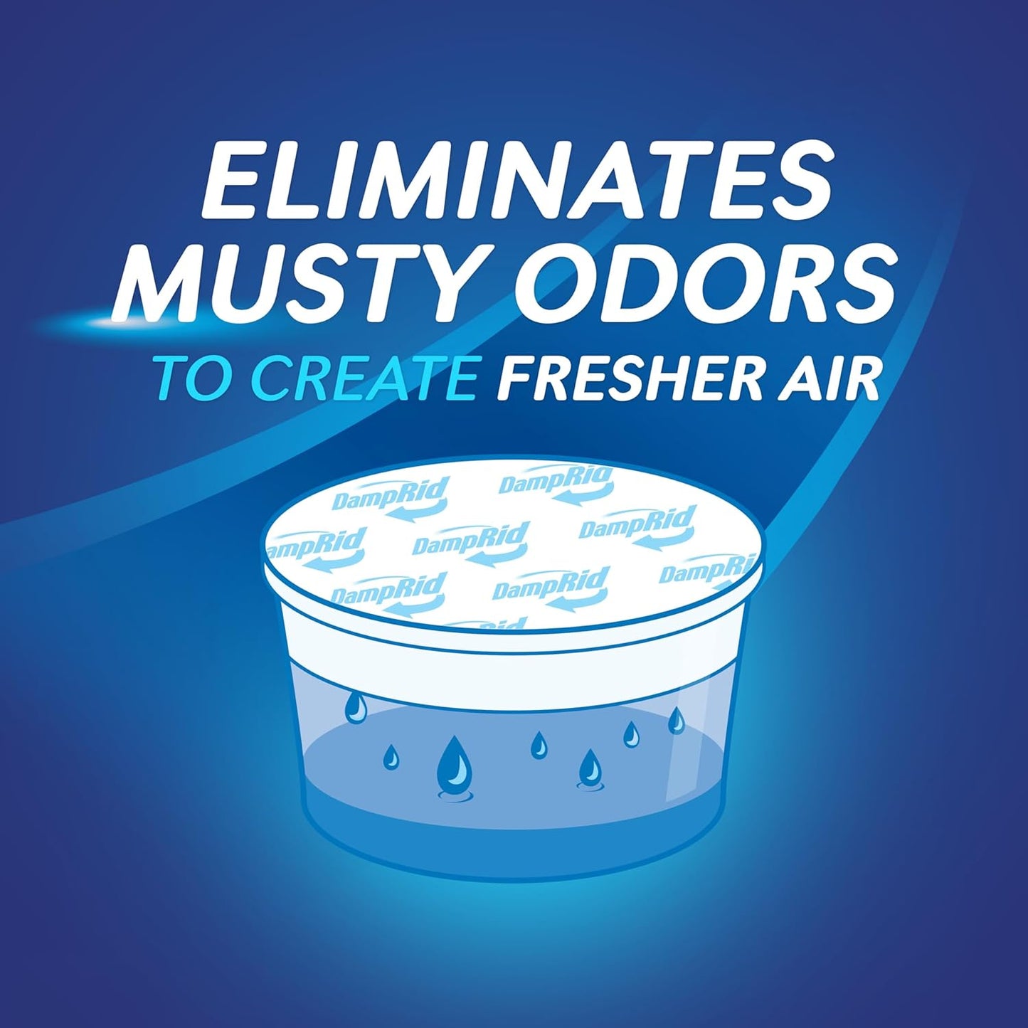 DampRid Hi-Capacity Moisture Absorber Bucket, Fragrance Free, 2 lb. 15.5 oz. & Moisture Detection Strip (2 Pack), Attracts & Traps Excess Moisture