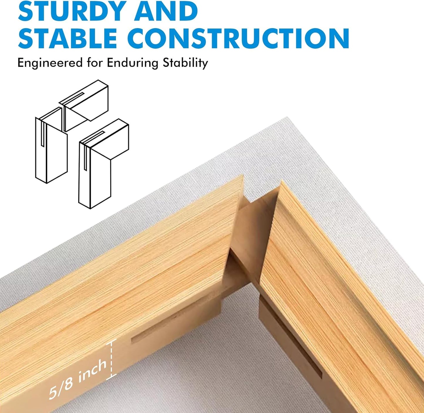 Gotideal Canvas for Painting, 14 Pcs Muti Pack Stretched Painting Canvas, Blank Paint Canvases for Acrylic, Oil, Art Supplies for Artists, Adults 4x4,4x6, 5x7, 8x10,9x12, 11x14 Set of 14