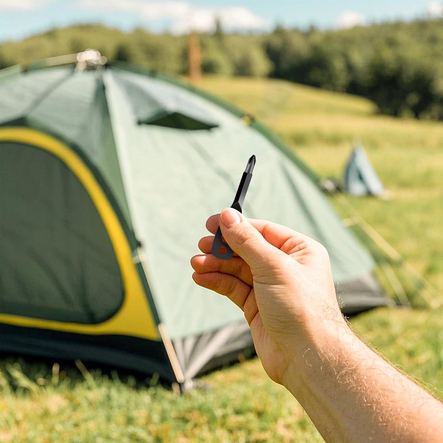 Stocking Stuffers for Men Adults - Gifts 4-in-1 Keychain Screwdriver Set for Teens Dad, Multi-functional Cool Gadgets Tools with Phillips and Slotted on Anniversary Birthday White Elephant