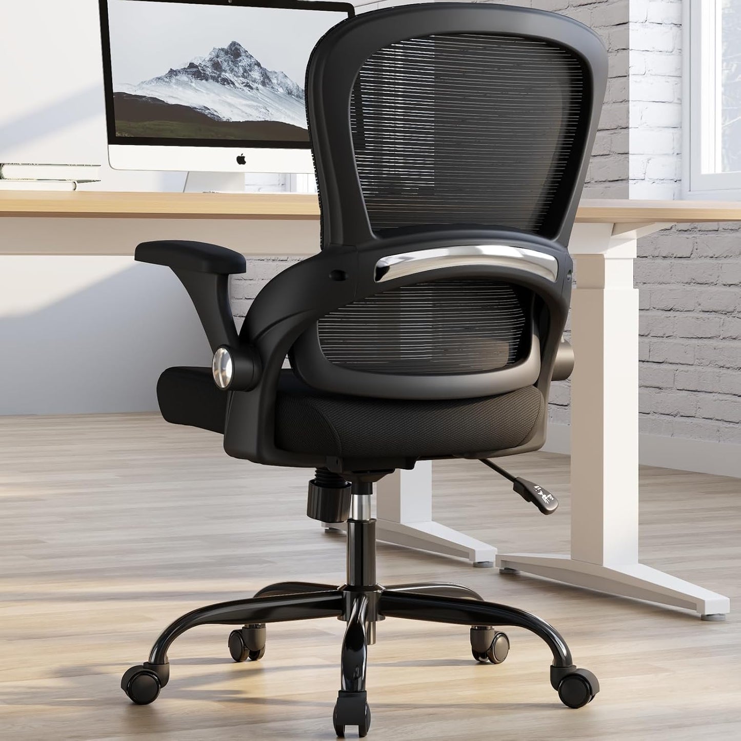 TRALT Office Chair - Ergonomic Office Chair with Back Support, Home Office Desk Chairs, 330lbs Wide Seat Big and Tall Office Chairs, Comfy Desk Chair for Work, Study, Office, Gaming (Black)