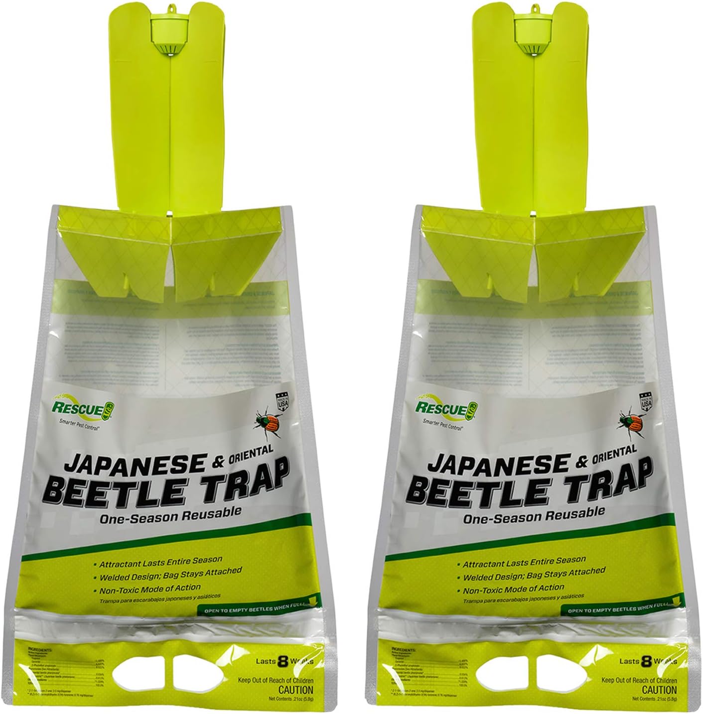 RESCUE! Japanese Beetle Trap – Reusable Bag - 2 Traps